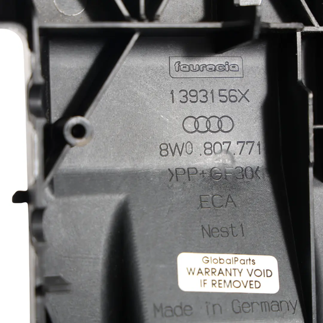 Halterung Rahmen Lufteinlass Gitter Vorne für Audi A5 F5 mit Teilenummer 8W0807771 Audi A5 F5 Halterung Rahmen Lufteinlass Gitter Vorne - SKU 8W0807771 - Teilenummer 8W0807771