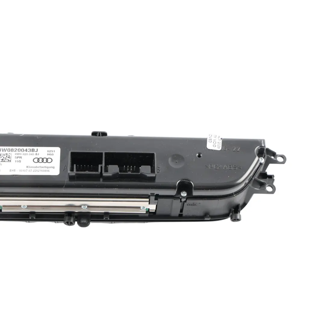 Audi A4 B9 A5 S5 F5 Automatic Air Conditioning Climate Control Panel - SKU 8W0820043BJ-1 - Part number 8W0820043BJ