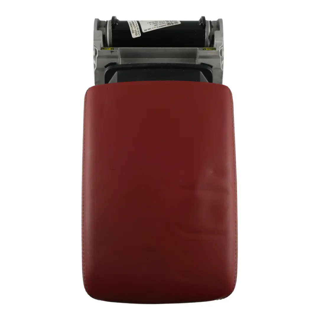 Audi S5 F5 Centre Console Arm Rest Armrest Red Leather - SKU 8W0862283E - Part number 8W0862283E