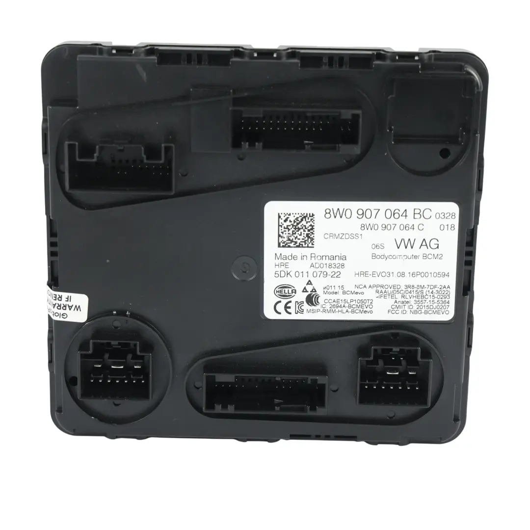 Audi A4 B9 Body Comfort Control Module ECU Unit - SKU 8W0907064BC - Part number 8W0907064BC