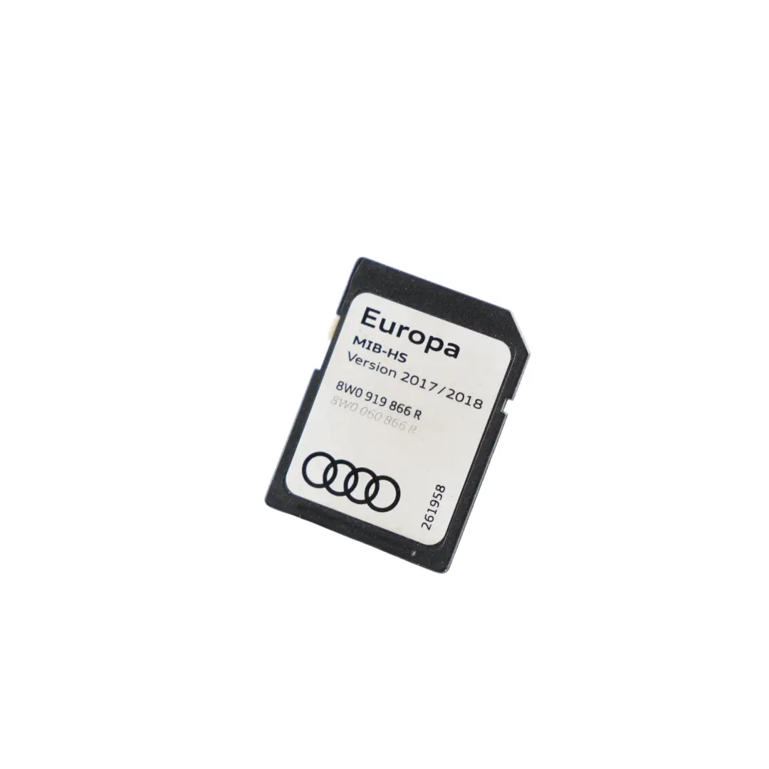 Media Navigation Sat Nav SD Card Europa 8W0919866 to Audi A3 8V with Part number 8W0919866R Audi A3 8V Media Navigation Sat Nav SD Card Europa 8W0919866 - SKU 8W0919866R - Part number 8W0919866R