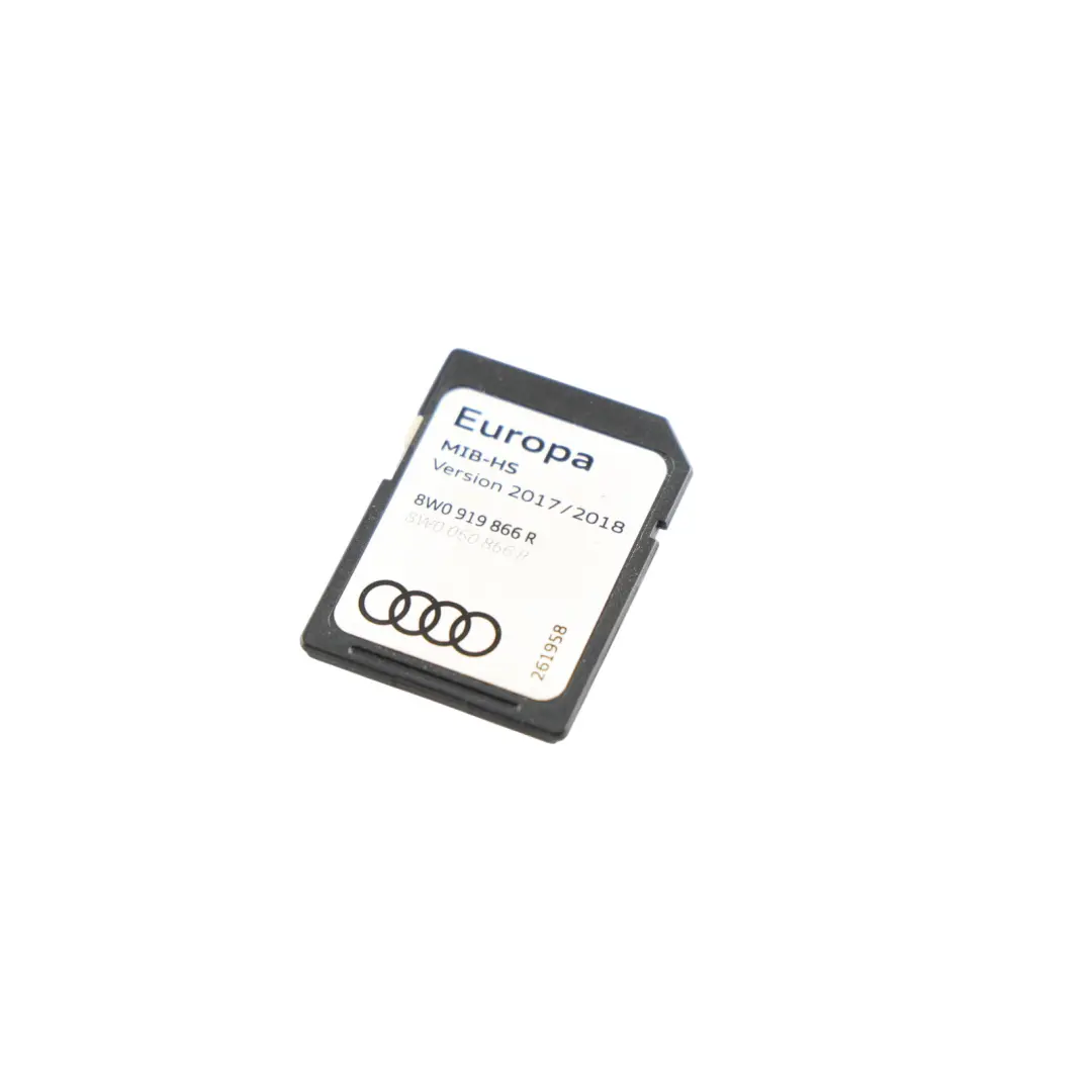 Audi A3 8V Media Navigation Sat Nav SD Card Europa 8W0919866 - SKU 8W0919866R - Part number 8W0919866R