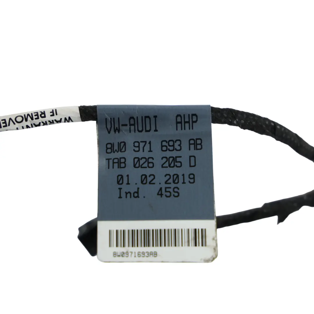 Door Card Loom Wiring Loom Harness Cable to Audi A4 B9 Rear with Part number 8W0971693AB Audi A4 B9 Rear Door Card Loom Wiring Loom Harness Cable - SKU 8W0971693AB - Part number 8W0971693AB