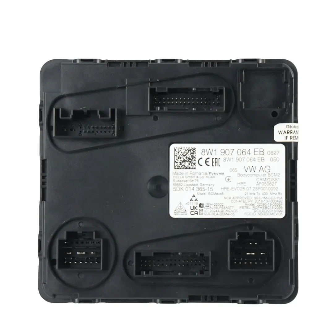 Moduł Komfortu BCM do Audi A5 F5 B9 o numerze 8W1907064EB Audi A5 F5 B9 Moduł Komfortu BCM - SKU 8W1907064EB - Numer Części 8W1907064EB