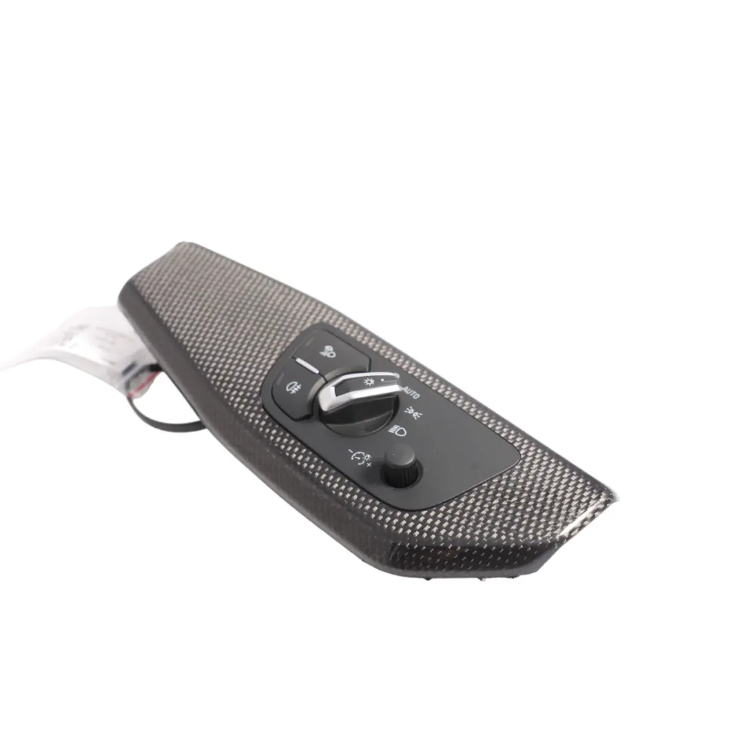 Audi S5 F5 Headlight Switch Panel Surround Cover Trim Carbon - SKU RHD-8W2853190T - Part number 8W2853190T