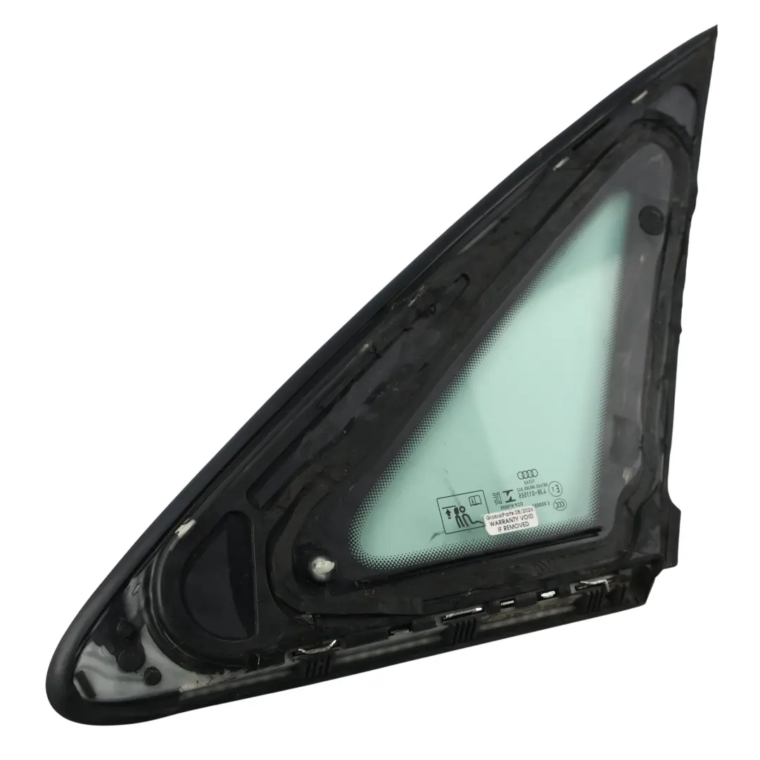 Quarter Window Triangle Glass Left Side N/S AS2 to Audi A4 B9 Rear with Part number 8W5845297H Audi A4 B9 Rear Quarter Window Triangle Glass Left Side N/S AS2 - SKU 8W5845297H - Part number 8W5845297H