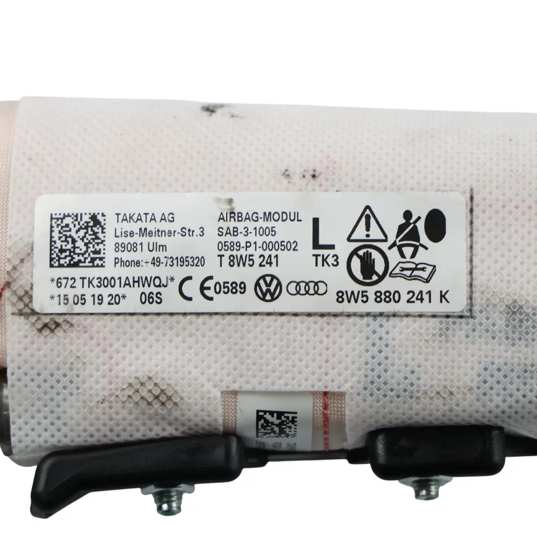 Front Seat Side Air Module Left N/S Side SRS to Audi A4 B9 with Part number 8W5880241K Audi A4 B9 Front Seat Side Air Module Left N/S Side SRS - SKU 8W5880241K-1 - Part number 8W5880241K