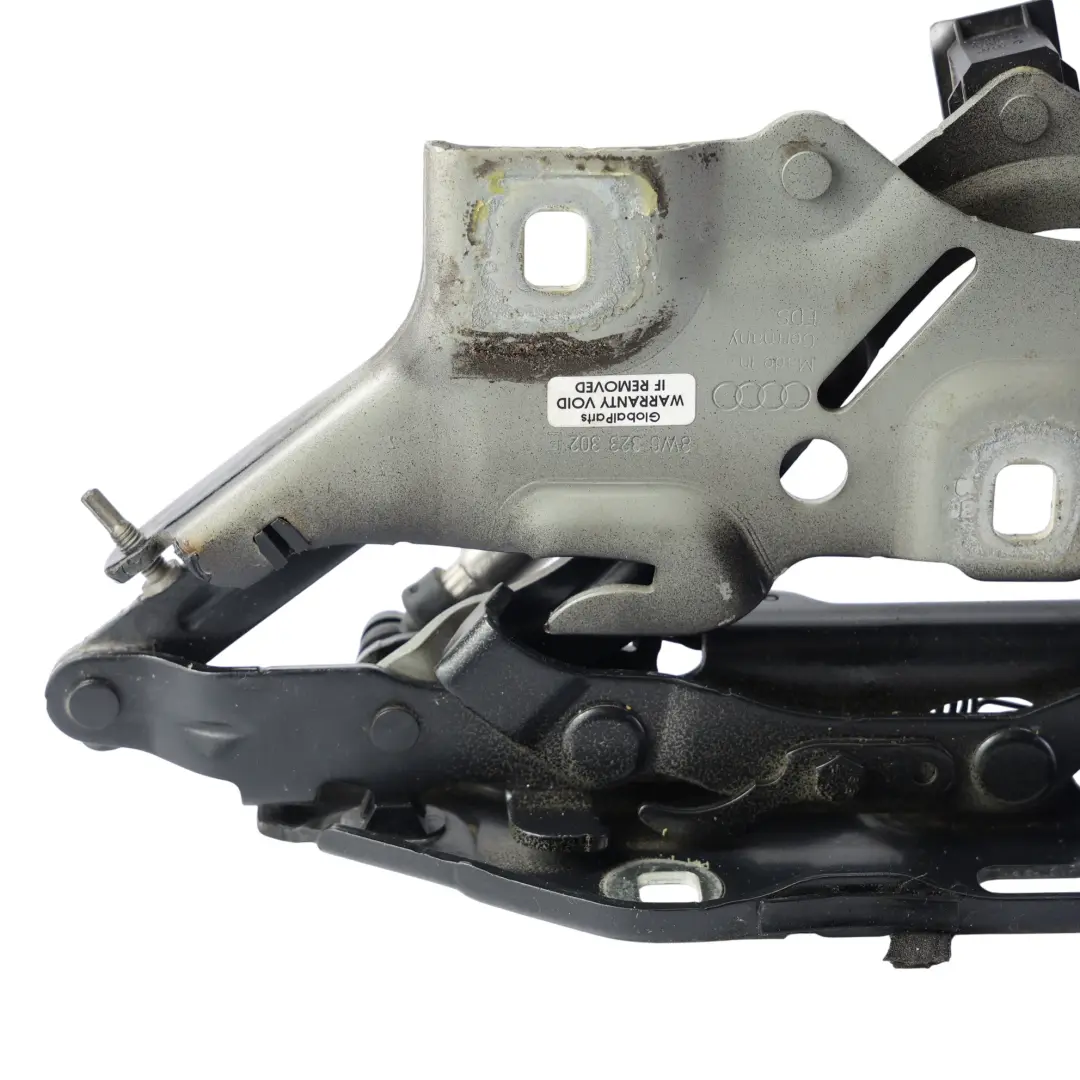 Bisagra Capó Derecha Negro Mítico Y9T 8W6823302E para Audi A5 F5 con número de pieza 8W6823823B Audi A5 F5 Bisagra Capó Derecha Negro Mítico Y9T 8W6823302E - SKU 8W6823302E-MYB1 - Número de pieza 8W6823823B