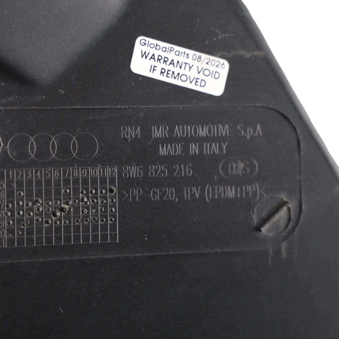 Audi S5 F5 Rear Undertray Underbody Cover Trim Panel Right O/S - SKU 8W6825216A - Part number 8W6825216A