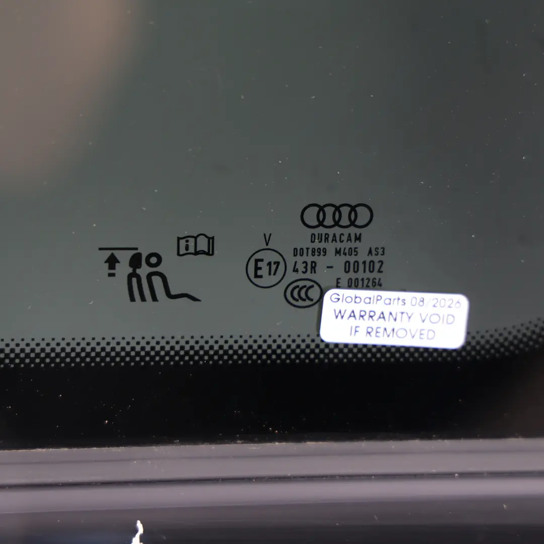Audi S5 F5 Rear Side Window Glass Right O/S 8W6845298 - SKU 8W6845298P - Part number 8W6845298P