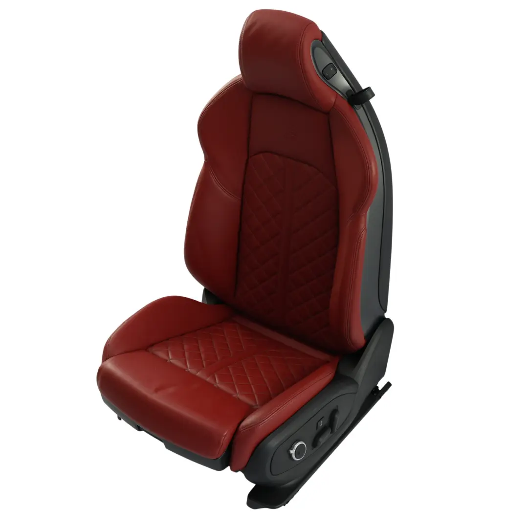 Sedile Ant. Sport Riscaldato Elettr. Massaggio Pelle Sx Rosso Magma per Audi S5 F5 con numero di parte 8W6881805BJ Audi S5 F5 Sedile Ant. Sport Riscaldato Elettr. Massaggio Pelle Sx Rosso Magma - SKU 8W6881805BJ-7 - Numero di parte 8W6881805BJ