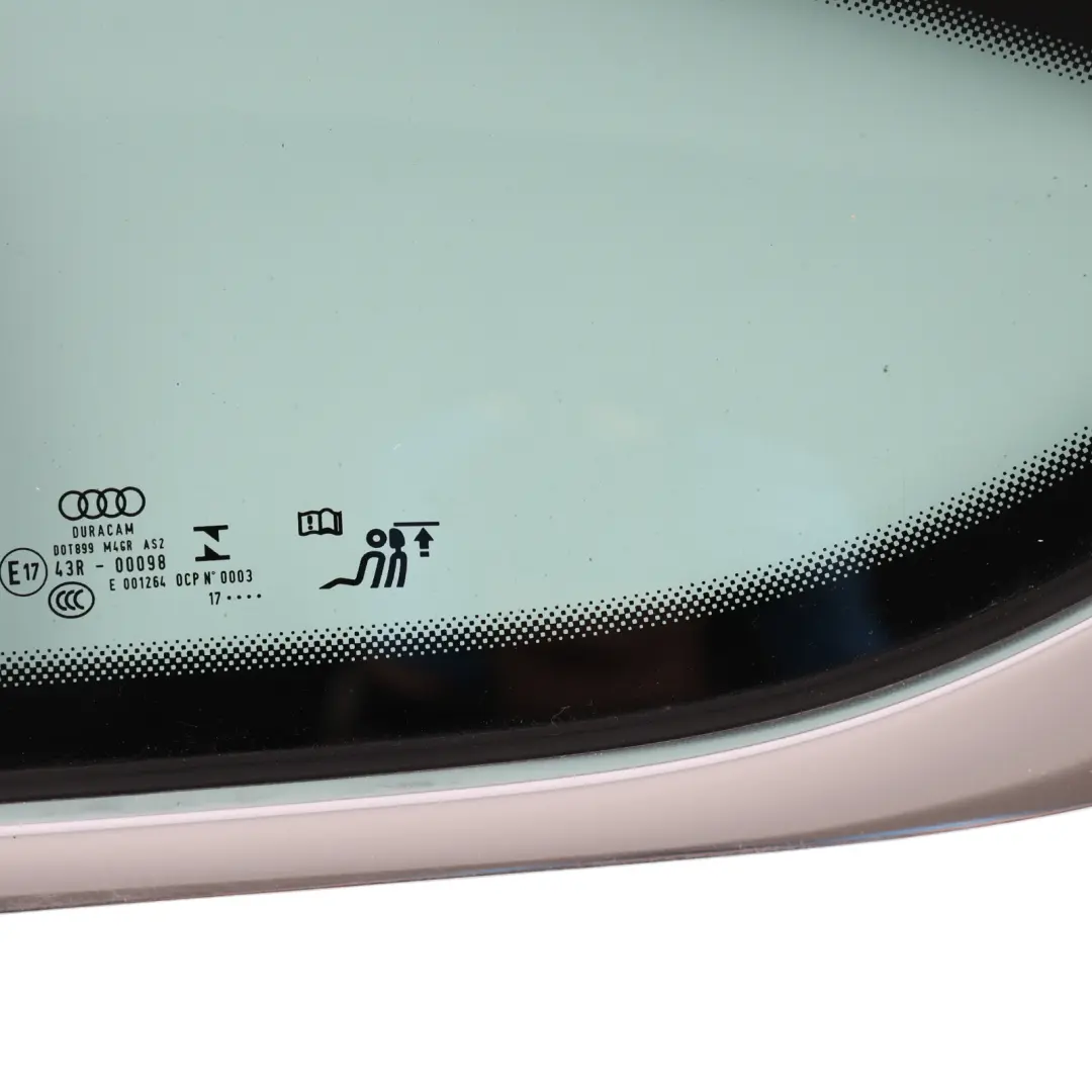 Audi A5 F5 Sportback Side Quarter Window Rear Left N/S Green AS2 - SKU 8W8845297F - Part number 8W8845297F