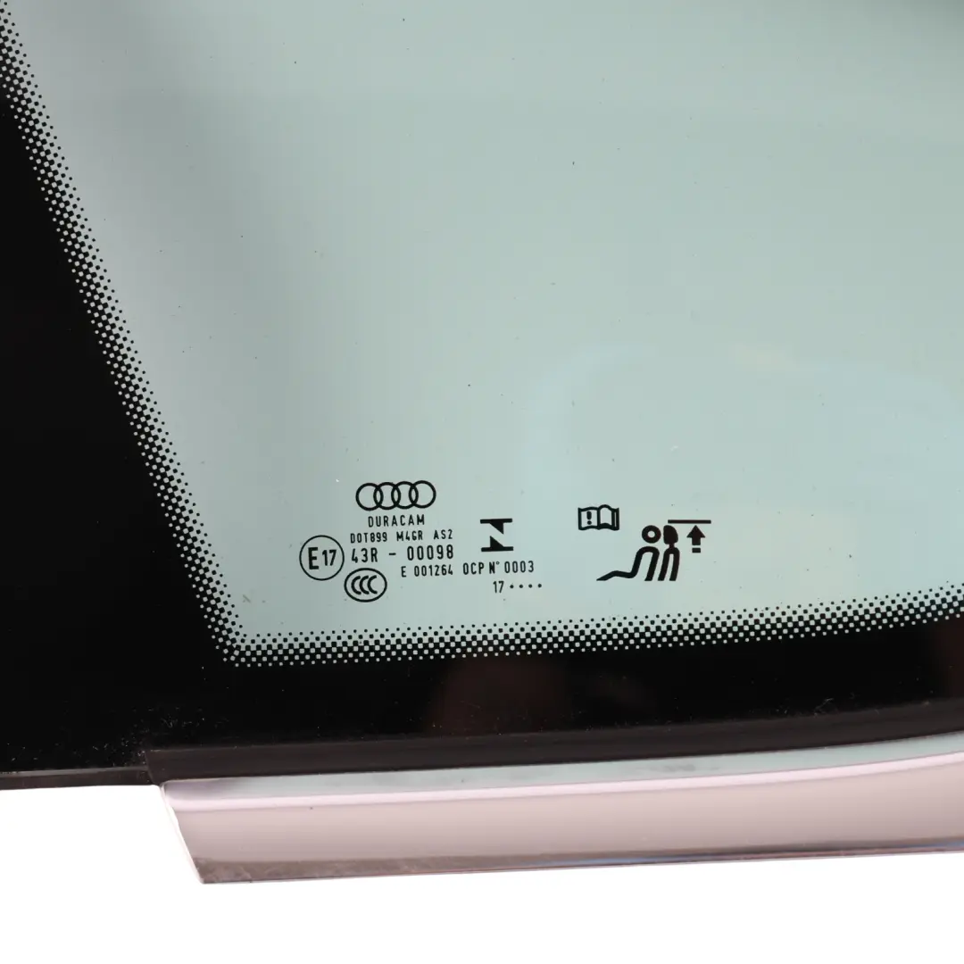 Audi A5 F5 Sportback Side Quarter Window Rear Left N/S Green AS2 - SKU 8W8845297F - Part number 8W8845297F