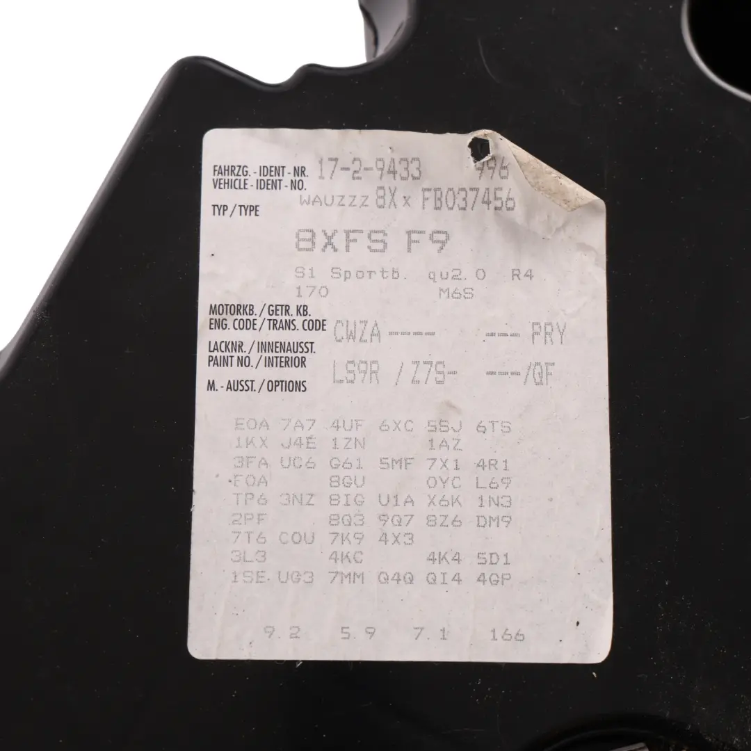 Bose Subwoofer Bass Speaker Boot Rear to Audi A1 S1 8X with Part number 8X0035412A Audi A1 S1 8X Bose Subwoofer Bass Speaker Boot Rear - SKU 8X0035412A - Part number 8X0035412A