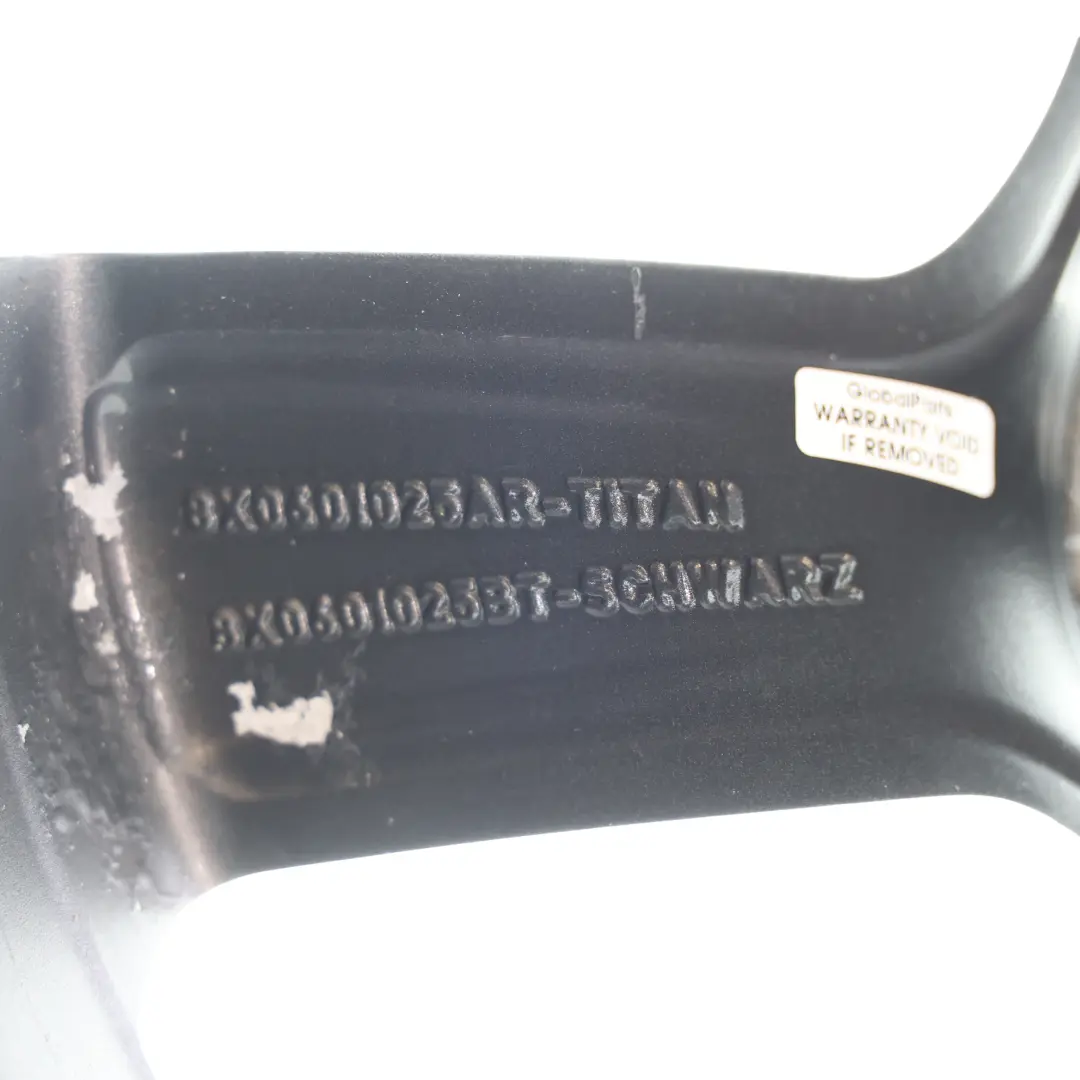 Audi A1 S1 8X Llanta Aleación Rotor Plata 18" 7.5J ET:39,5 - SKU 8X0601025AR-3 - Número de pieza 8X0601025AR