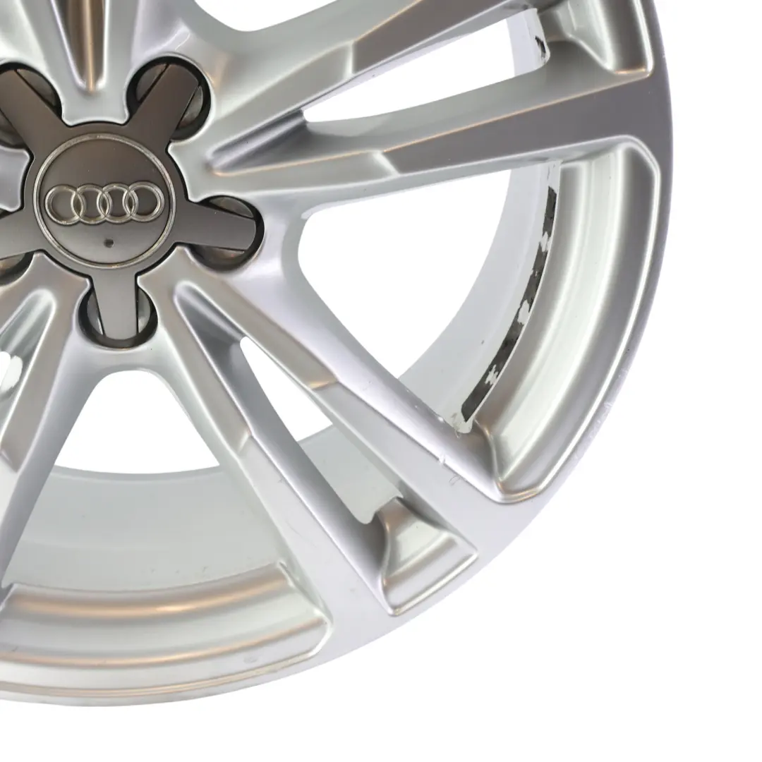 Audi A1 8X Srebrna Felga Aluminiowa 17" 7.5J ET34 - SKU 8X0601025BR-2 - Numer Części 8X0601025BR