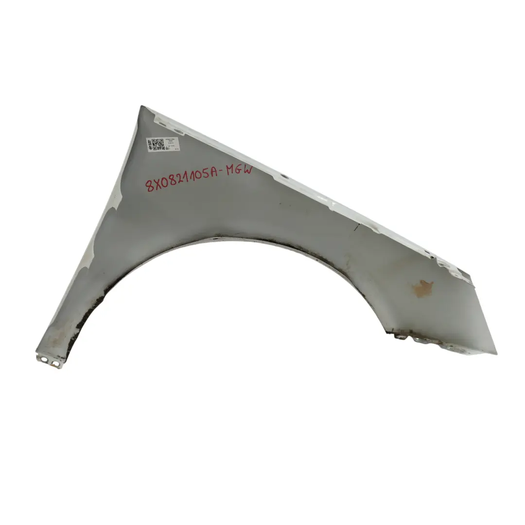 Side Panel Front Left N/S Wing Fender Cover Glacier White Pearl - S9R to Audi A1 8X with Part number 8X0821105A Audi A1 8X Side Panel Front Left N/S Wing Fender Cover Glacier White Pearl - S9R - SKU 8X0821105A-MGW - Part number 8X0821105A