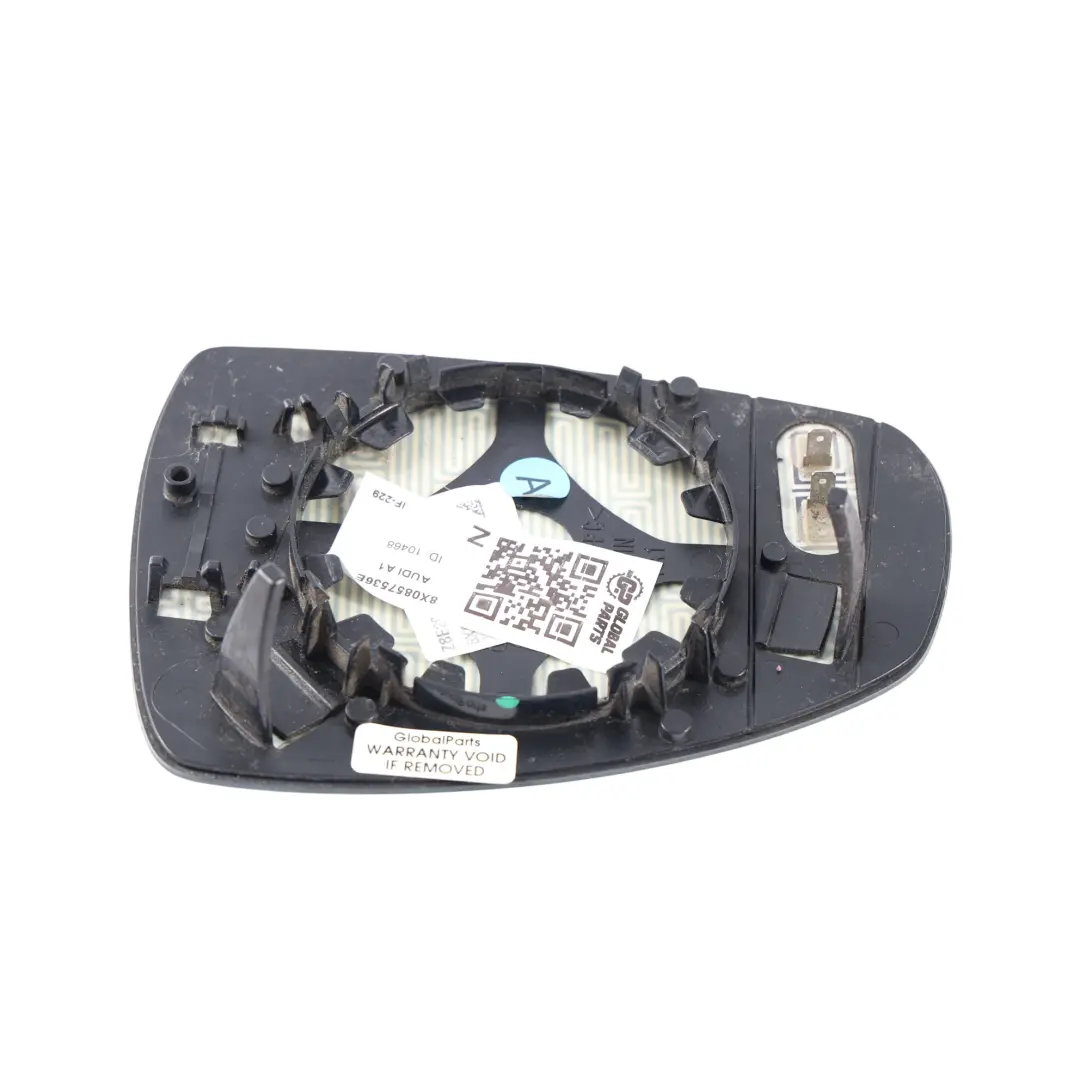 Door Wing Mirror Glass Heated Right O/S to Audi A1 8X with Part number 8X0857536E Audi A1 8X Door Wing Mirror Glass Heated Right O/S - SKU 8X0857536E - Part number 8X0857536E