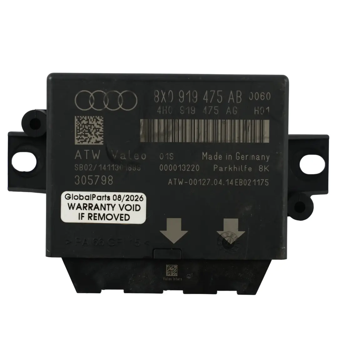 Module Unité Contrôle Capteur Parking PDC pour Audi RS Q3 8U à propos du numéro de pièce 8X0919475AB Audi RS Q3 8U Module Unité Contrôle Capteur Parking PDC - SKU 8X0919475AB - Numéro de pièce 8X0919475AB
