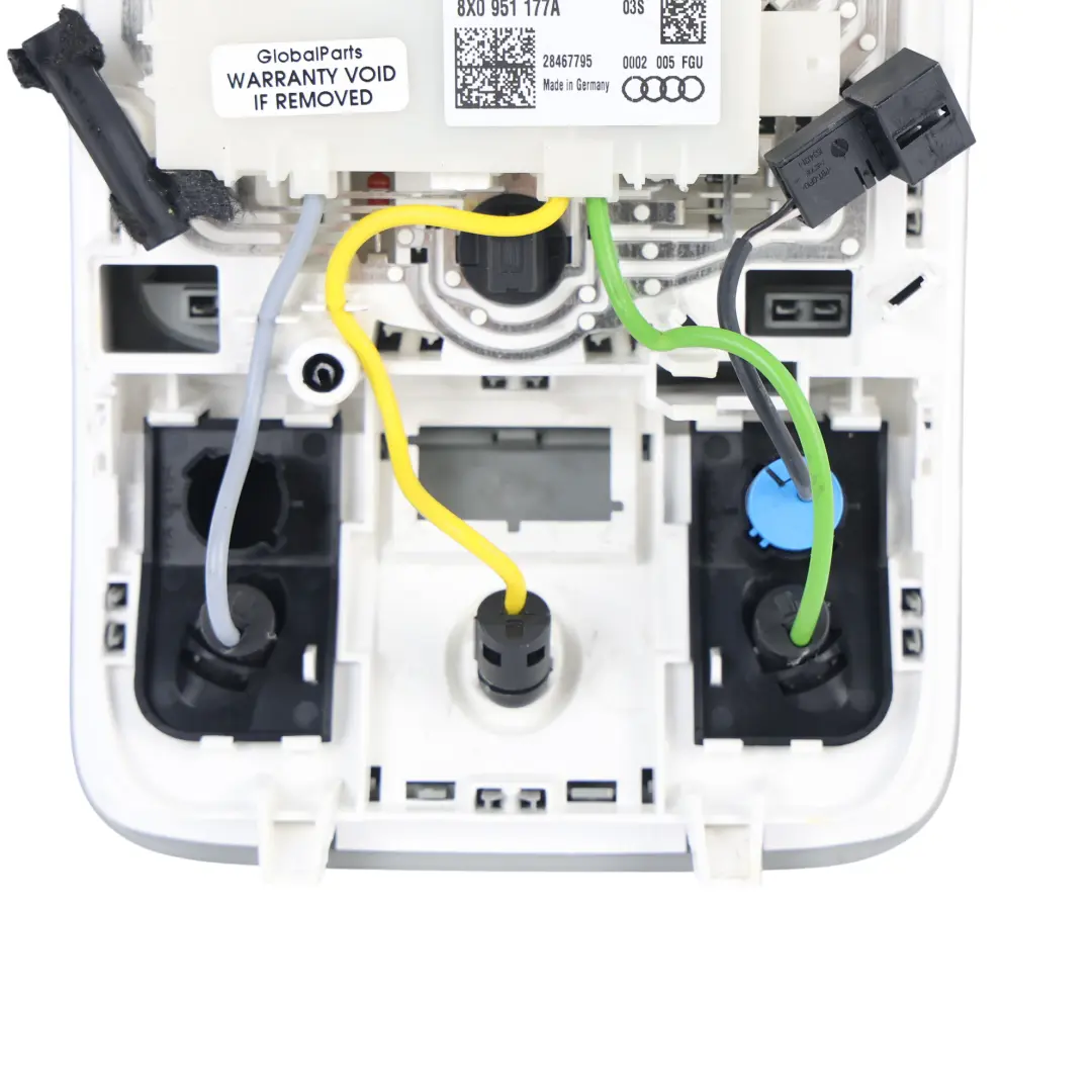 Audi A1 8X Interior Courtesy Roof Light Lamp Panel - SKU 8X0951177A - Part number 8X0951177A