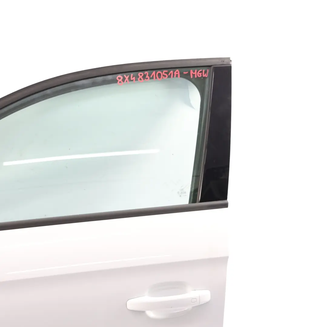 Audi A1 8X Door Front Left N/S Glacier White Pearl Effect - S9R - SKU 8X4831051A-MGW - Part number 8X4831051A