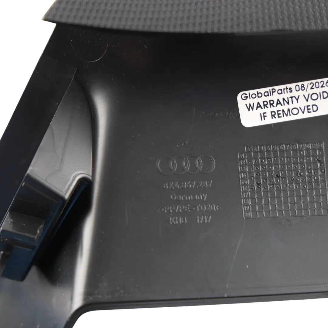 C-Pillar Column Trim Cover Panel Rear Left N/S to Audi A1 8X with Part number 8X4867287 Audi A1 8X C-Pillar Column Trim Cover Panel Rear Left N/S - SKU 8X4867287 - Part number 8X4867287