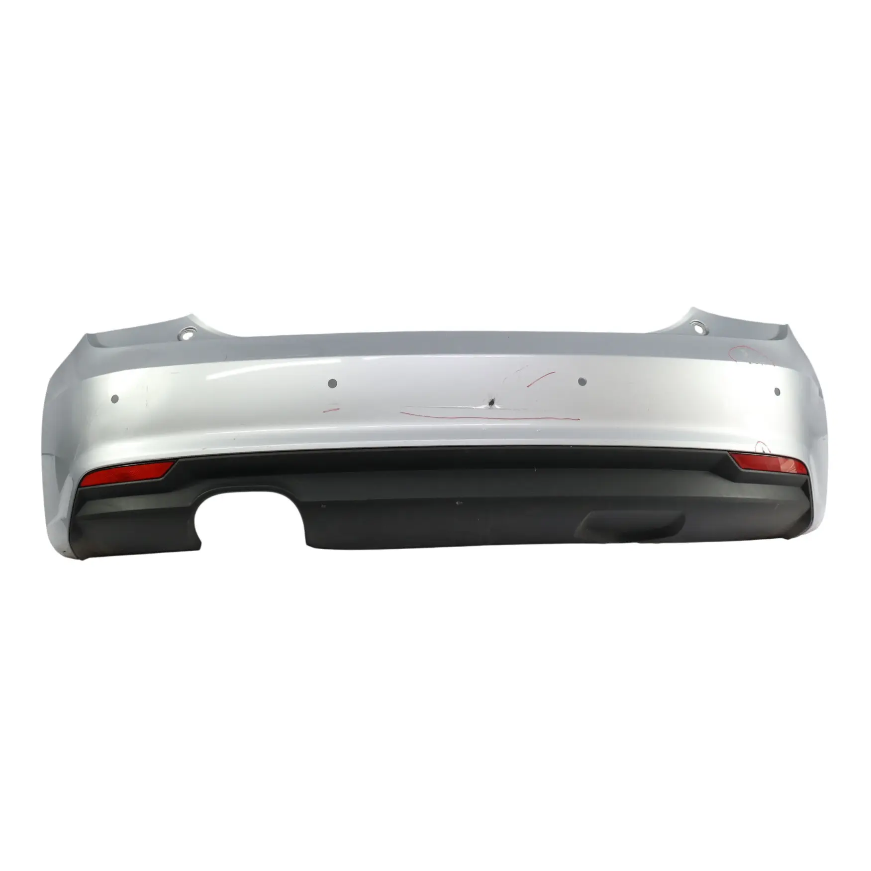 Audi S1 8X Rear Bumper Panel Trim Cover Parktronic Foil Silver Metallic - Z7G