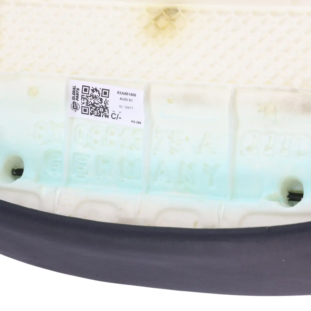Audi S1 8X Tapicerka Przedni Prawy Sport Materiał Skóra Czarno Czerwona - SKU 8XA881406 - Numer Części 8XA881406