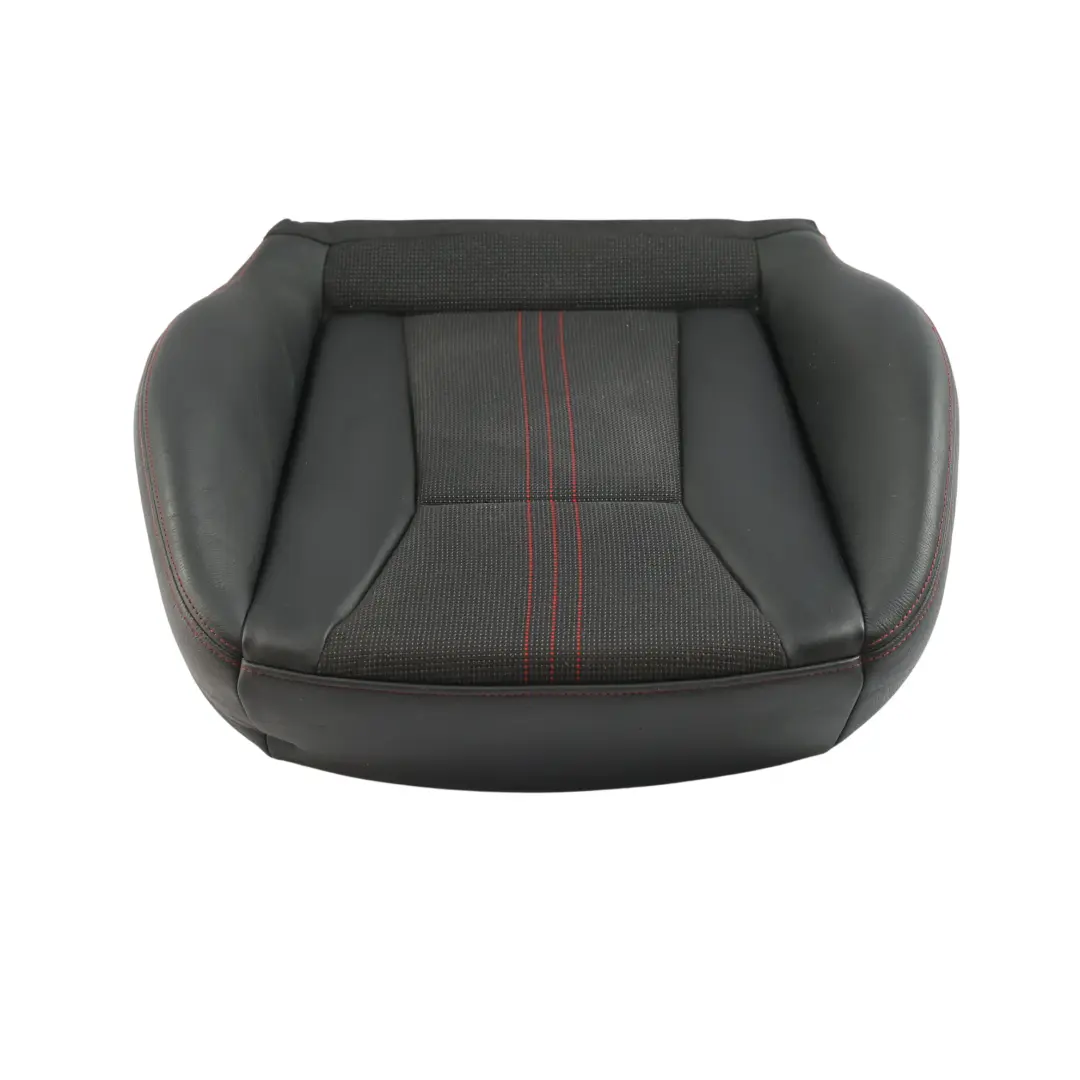 Front Right O/S Sport Seat Cover Cushioning Fabric Leather Black Red to Audi S1 8X with Part number 8XA881406 Audi S1 8X Front Right O/S Sport Seat Cover Cushioning Fabric Leather Black Red - SKU 8XA881406 - Part number 8XA881406