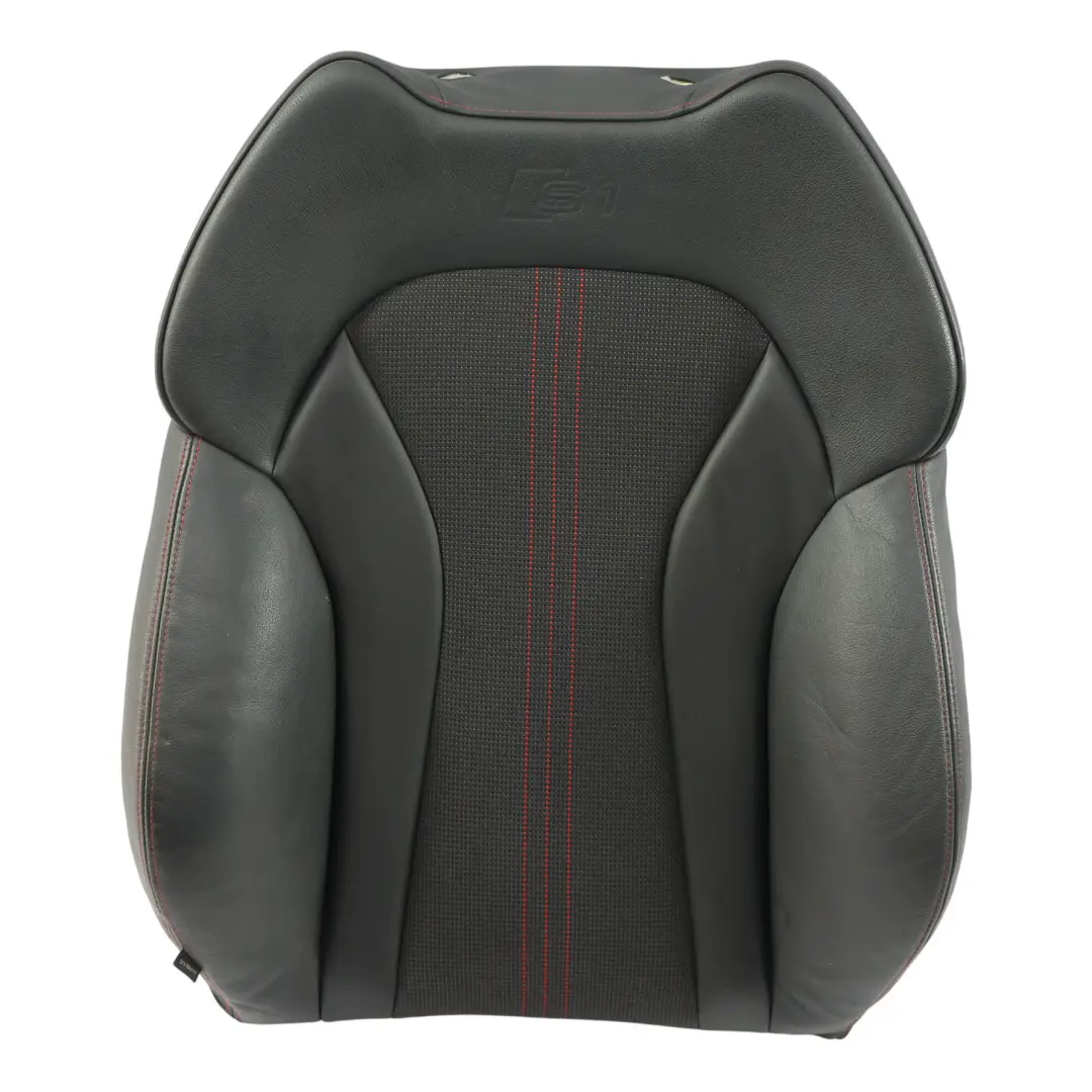 Vorne Rechts Sport Sitz Rückenlehne Stoff Leder Schwarz Tomatenrot für Audi S1 8X mit Teilenummer 8XG881806 Audi S1 8X Vorne Rechts Sport Sitz Rückenlehne Stoff Leder Schwarz Tomatenrot - SKU 8XG881806-2 - Teilenummer 8XG881806