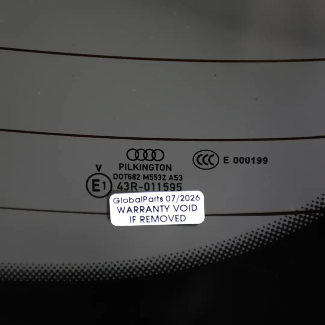 Audi A3 S3 8Y Rear Heated Window Glass Glazing AS3 Tinted - SKU 8Y4845501A - Part number 8Y4845501A