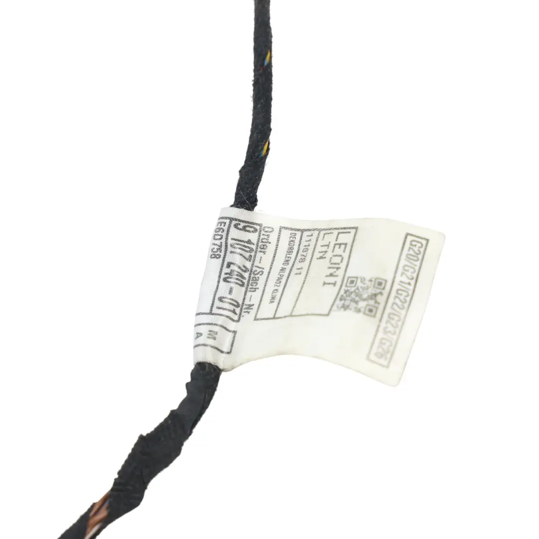 Armaturenbrett Kabelbaum Stecker für BMW G20 G21 G22 G23 G26 mit Teilenummer 9107240 BMW G20 G21 G22 G23 G26 Armaturenbrett Kabelbaum Stecker - SKU 9107240 - Teilenummer 9107240
