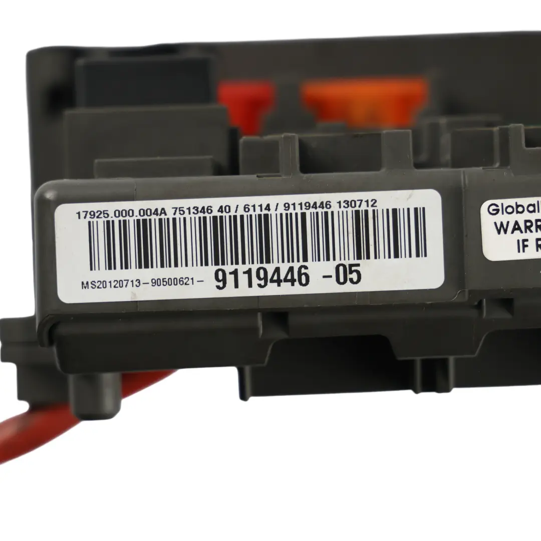 Front Fuse Box Power Distribution Unit to BMW E81 X1 E84 E87 E90 E91 E92 with Part number 9119446 BMW E81 X1 E84 E87 E90 E91 E92 Front Fuse Box Power Distribution Unit - SKU 9119446-1 - Part number 9119446