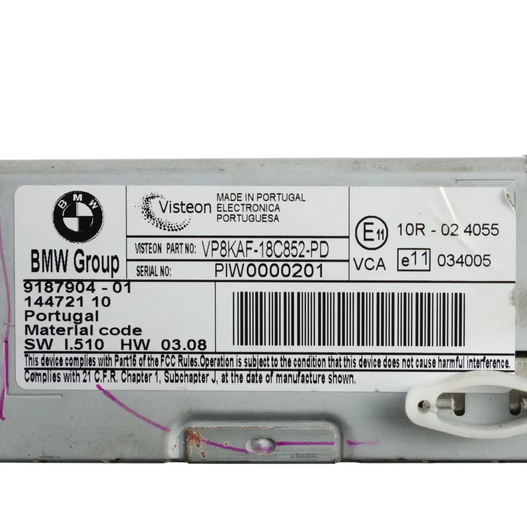 BMW F10 F12 F20 F30 Module Unité Contrôle Audio CHAMP ECU - SKU 9187904 - Numéro de pièce 9187904
