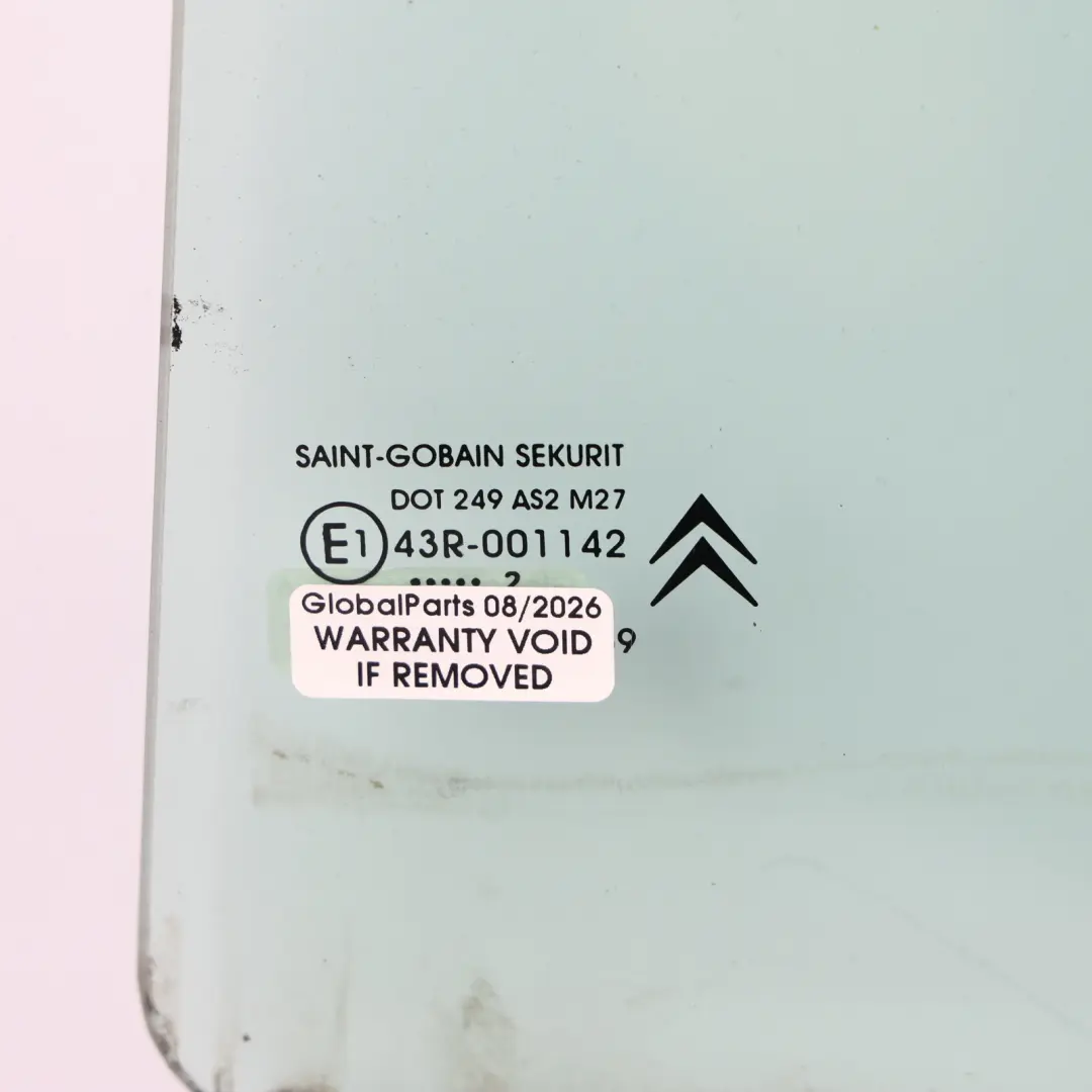 Door Window Glass Laminated Rear Left N/S to Citroën C4 Grand Picasso with Part number 9203GR Citroën C4 Grand Picasso Door Window Glass Laminated Rear Left N/S - SKU 9203GR - Part number 9203GR