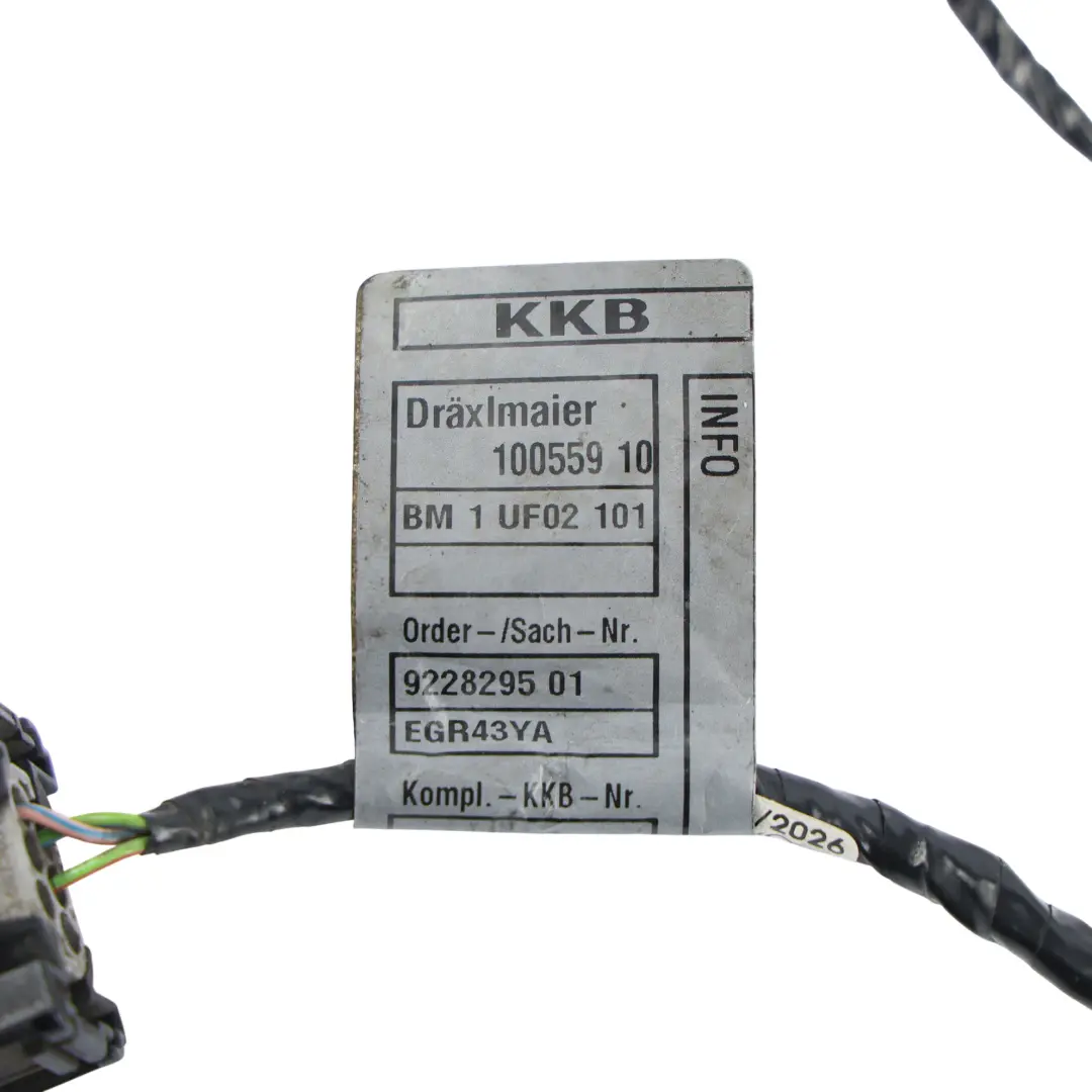 Wiązka Kabli Drzwi Wewnętrzna Złącze do BMW X3 F25 o numerze 9228293 BMW X3 F25 Wiązka Kabli Drzwi Wewnętrzna Złącze - SKU 9228293 - Numer Części 9228293