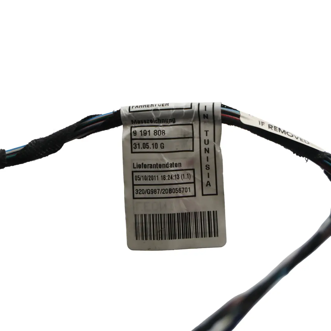 BMW X1 E84 Door Wiring Harness Driver's Side Cable Loom Wiring - SKU 9247075 - Part number 9247075