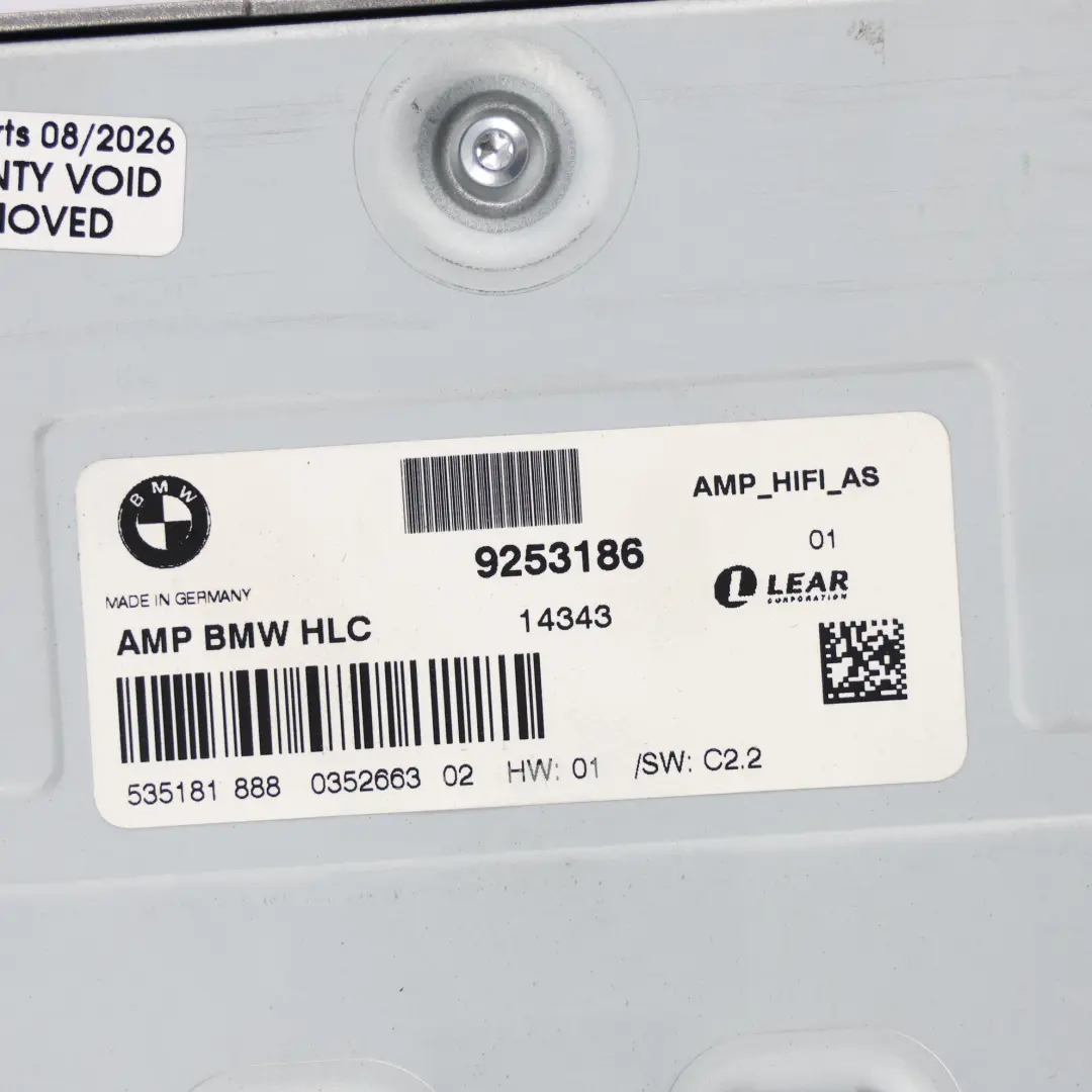 BMW X1 E84 Audio Amplifier Booster Sound Control Unit Module 65152990908 - SKU 9253186 - Part number 9253186