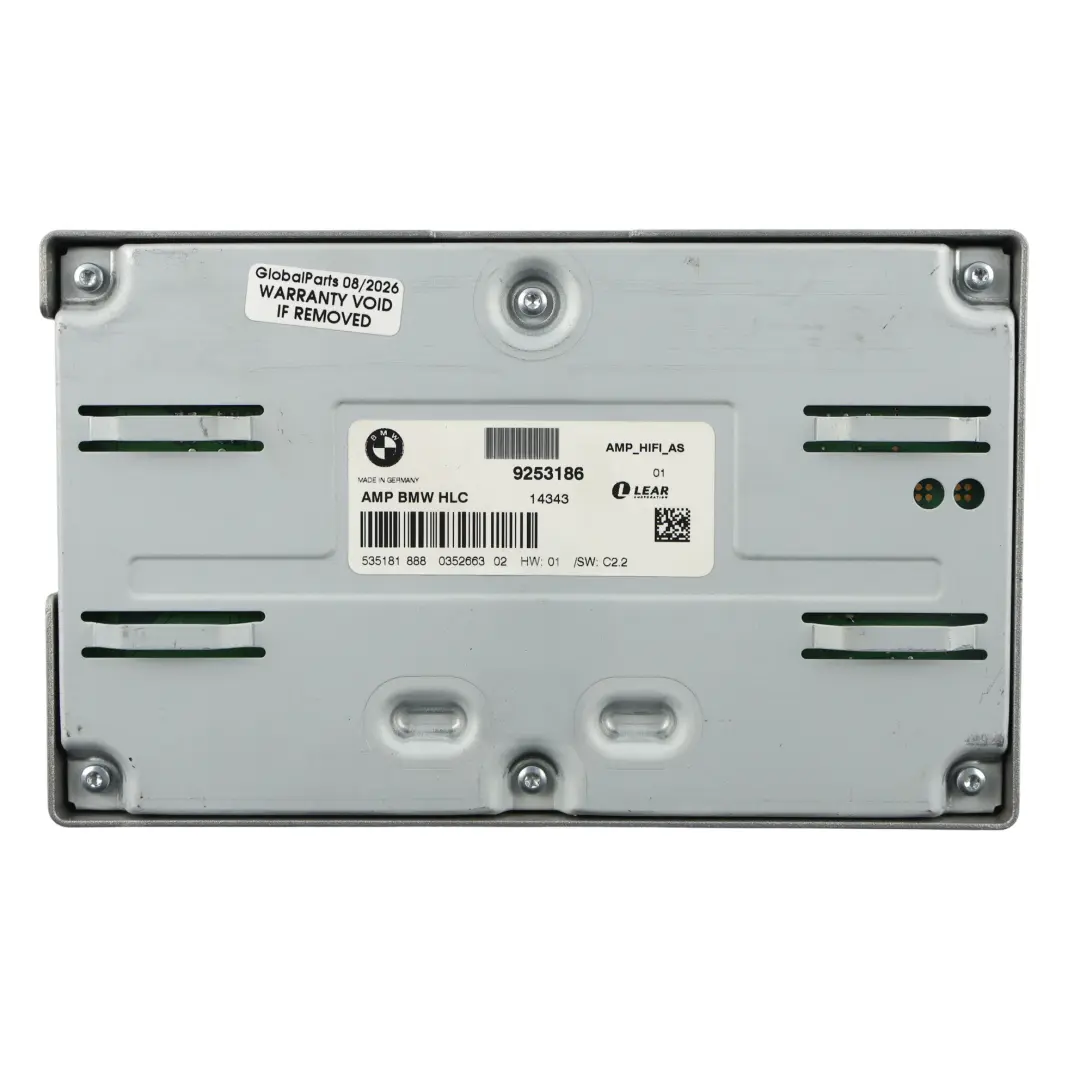 Amplificador Audio Módulo Control Sonido 65152990908 para BMW X1 E84 con número de pieza 9253186 BMW X1 E84 Amplificador Audio Módulo Control Sonido 65152990908 - SKU 9253186 - Número de pieza 9253186