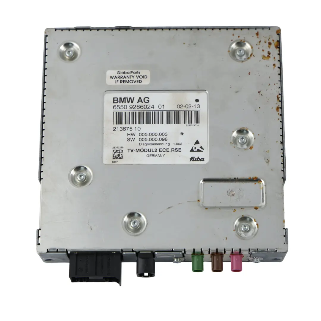 Module Unité Contrôle Tuner TV ECU pour BMW F01 F02 à propos du numéro de pièce 9286024 BMW F01 F02 Module Unité Contrôle Tuner TV ECU - SKU 9286024 - Numéro de pièce 9286024