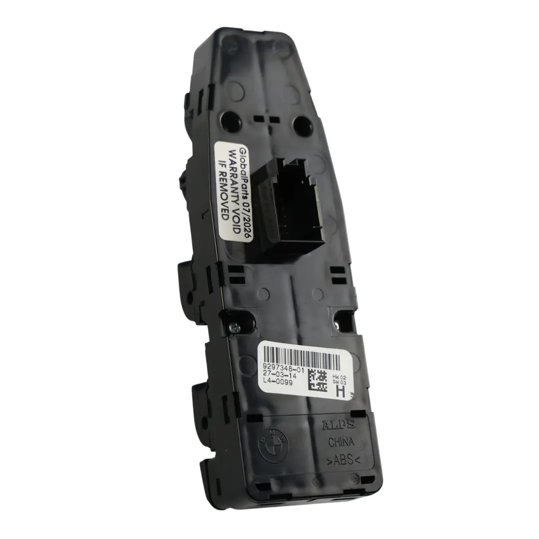 BMW X5 F15 X6 F16 Front Door Window Lifter Control Switch Driver Side - SKU 9297348 - Part number 9297348