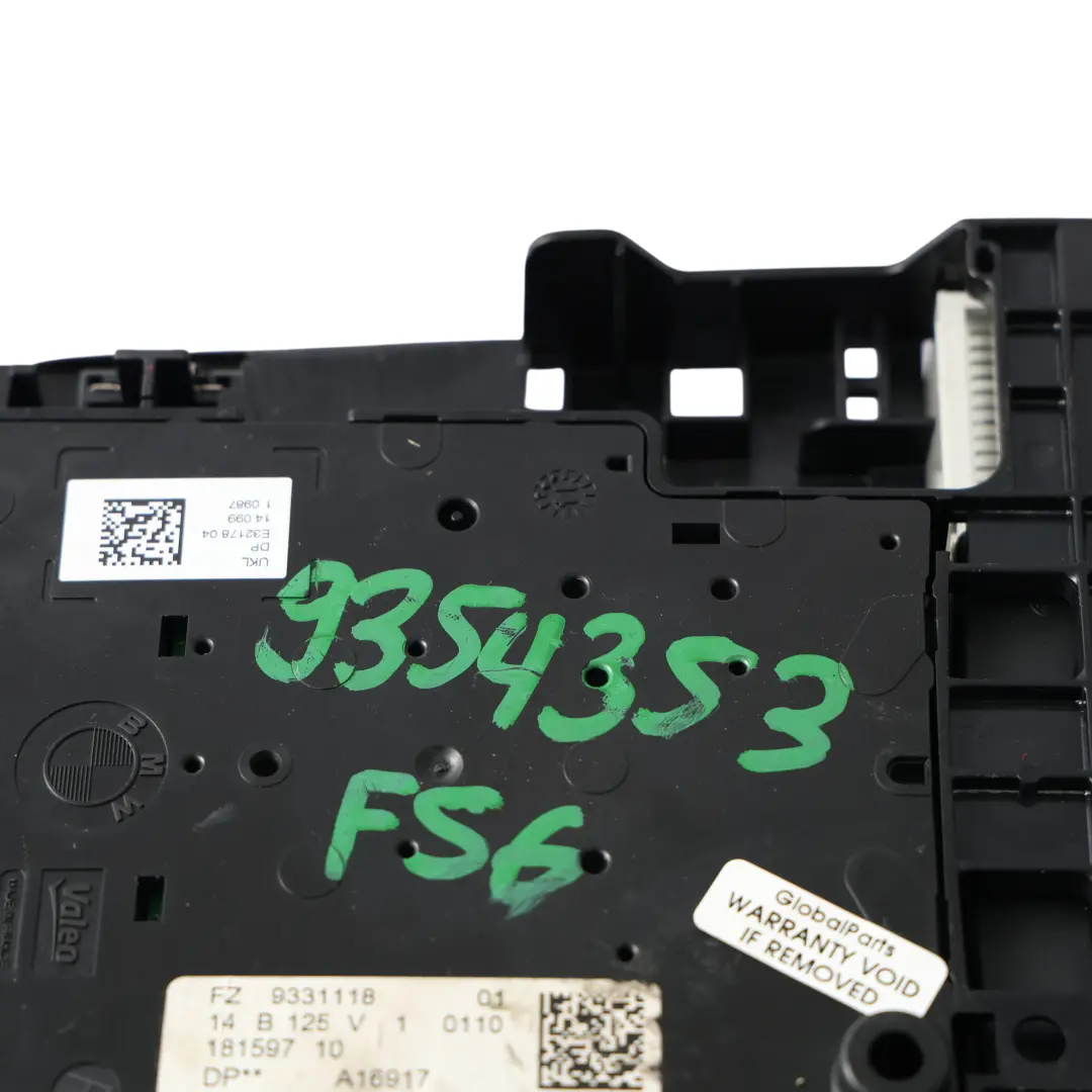 Schalter Dach Steuerung Himmel Modul für Mini One Cooper F55 F56 F60 mit Teilenummer 9331118 Mini One Cooper F55 F56 F60 Schalter Dach Steuerung Himmel Modul - SKU 9331118-1 - Teilenummer 9331118