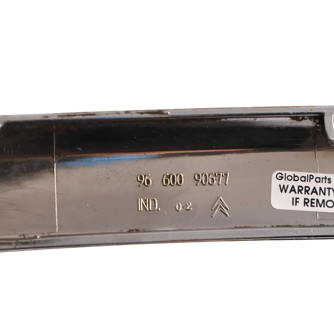 Bumper Trim Strip Cover Silver to Citroën C4 Grand Picasso Rear with Part number 9660090677 Citroën C4 Grand Picasso Rear Bumper Trim Strip Cover Silver - SKU 9660090677 - Part number 9660090677