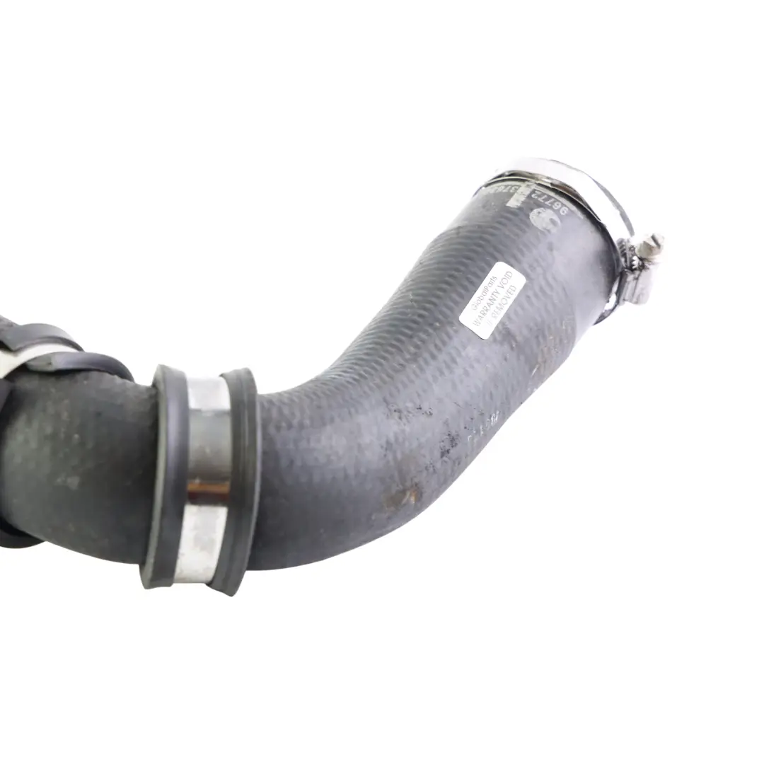 Pipe Hose 1.5 TDCi to Ford Fiesta Mk7 Transit Courier Turbo Intercooler with Part number 9677237680 Ford Fiesta Mk7 Transit Courier Turbo Intercooler Pipe Hose 1.5 TDCi - SKU 9677237680 - Part number 9677237680