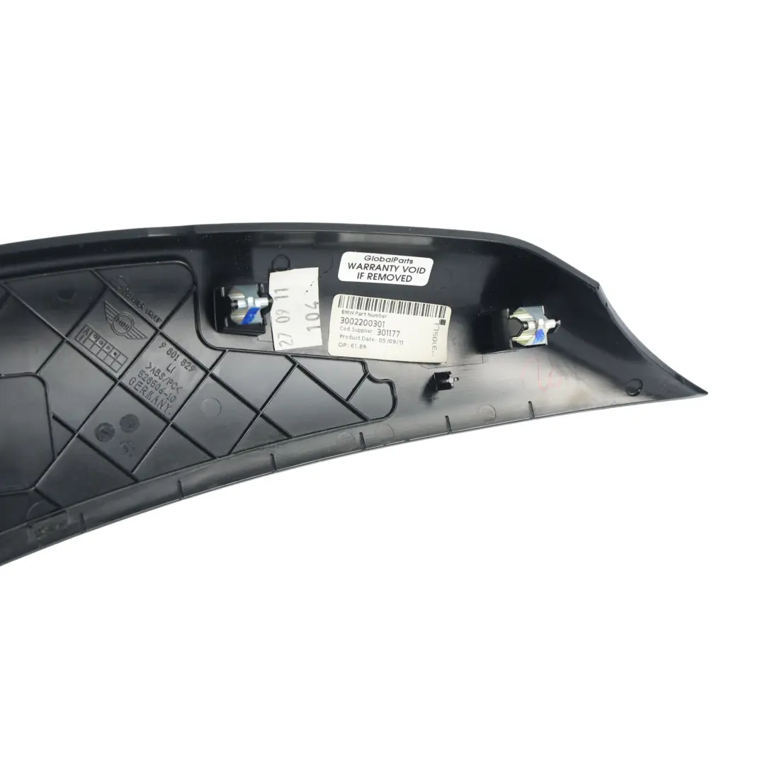 Mini Countryman R60 Abdeckung Konsole Vorne Links Klavierlack Schwarz - SKU 9801829-1 - Teilenummer 9801829