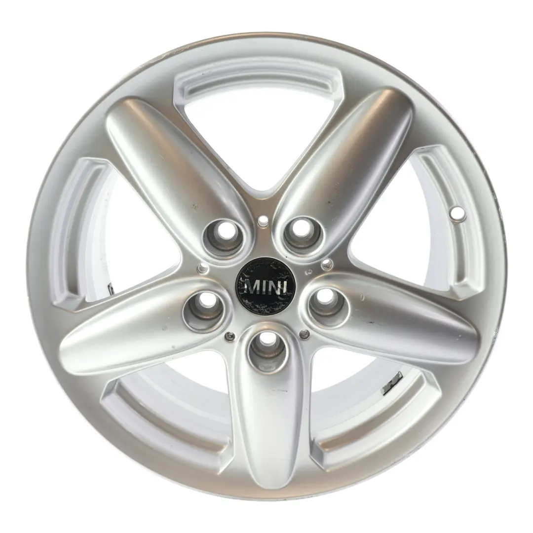 Mini Cooper R60 R61 Silver Wheel Alloy Rim 16" Star Spoke 124 6,5J 16 ET:46 - SKU 9803720-1 - Part number 9803720