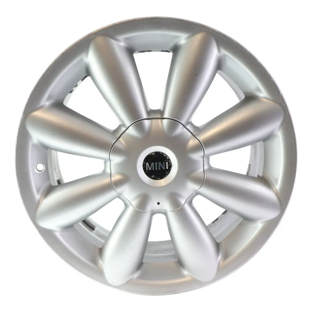 Mini Cooper R60 R61 Argento Cerchio In Lega 18" Et:52 7,5J Turbo Fan 126 - SKU 9803724-1 - Numero di parte 9803724