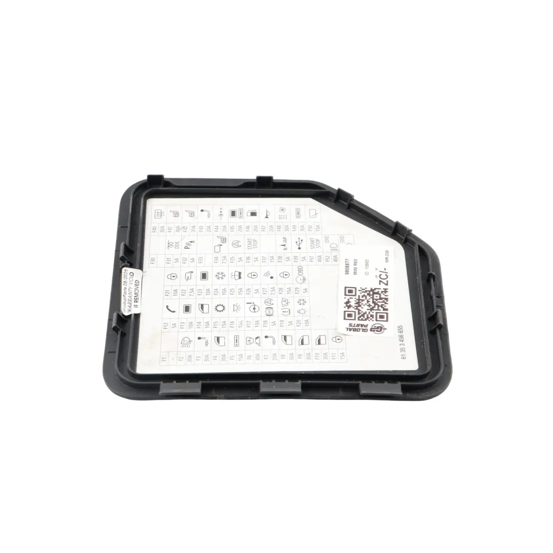 Mini Countryman R60 Footwell Fuse Box Cover Lid Top Panel Housing - SKU 9808877 - Part number 9808877