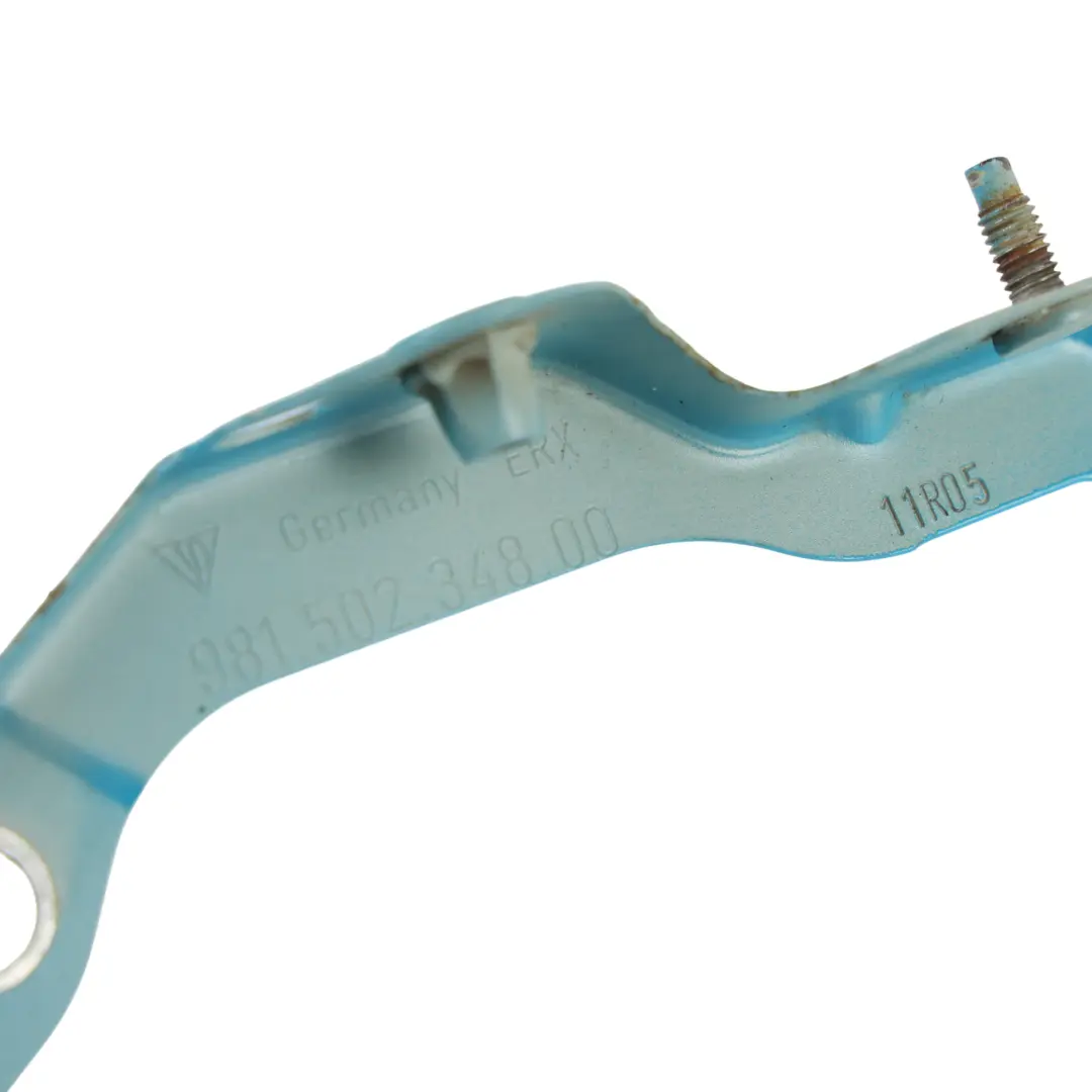 Front Wing Bracket Right O/S Miami Blue M5C to Porsche Boxster 718 982 with Part number 98150234800 Porsche Boxster 718 982 Front Wing Bracket Right O/S Miami Blue M5C - SKU 98150234800-MIA - Part number 98150234800