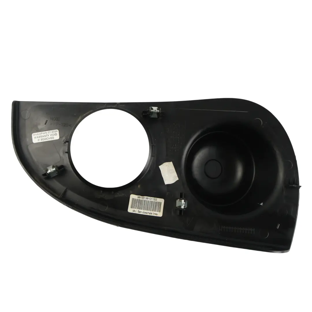 Strut Top Cover Left N/S to Porsche 718 Boxster 982 Rear with Part number 98155138101 Porsche 718 Boxster 982 Rear Strut Top Cover Left N/S - SKU 98155138101 - Part number 98155138101
